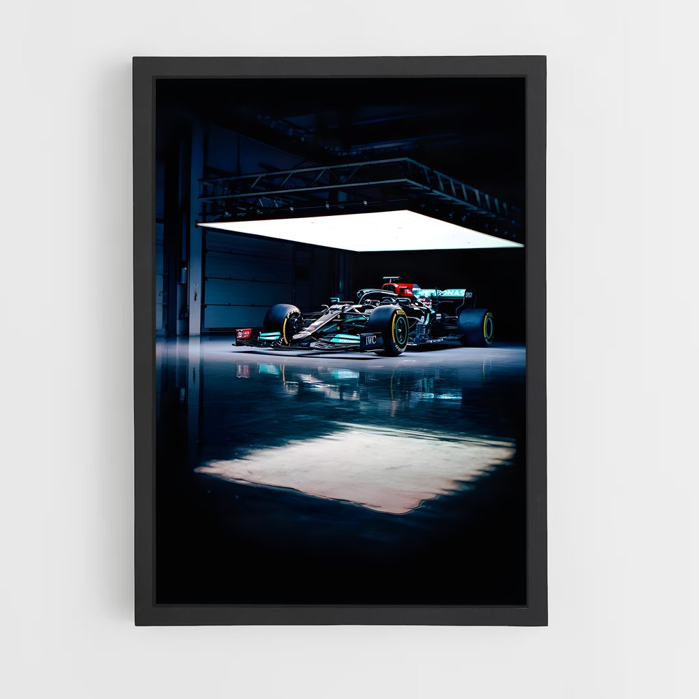 Poster Garage de la Vitesse – affiche Voitures de Formule 1 (vue 2)